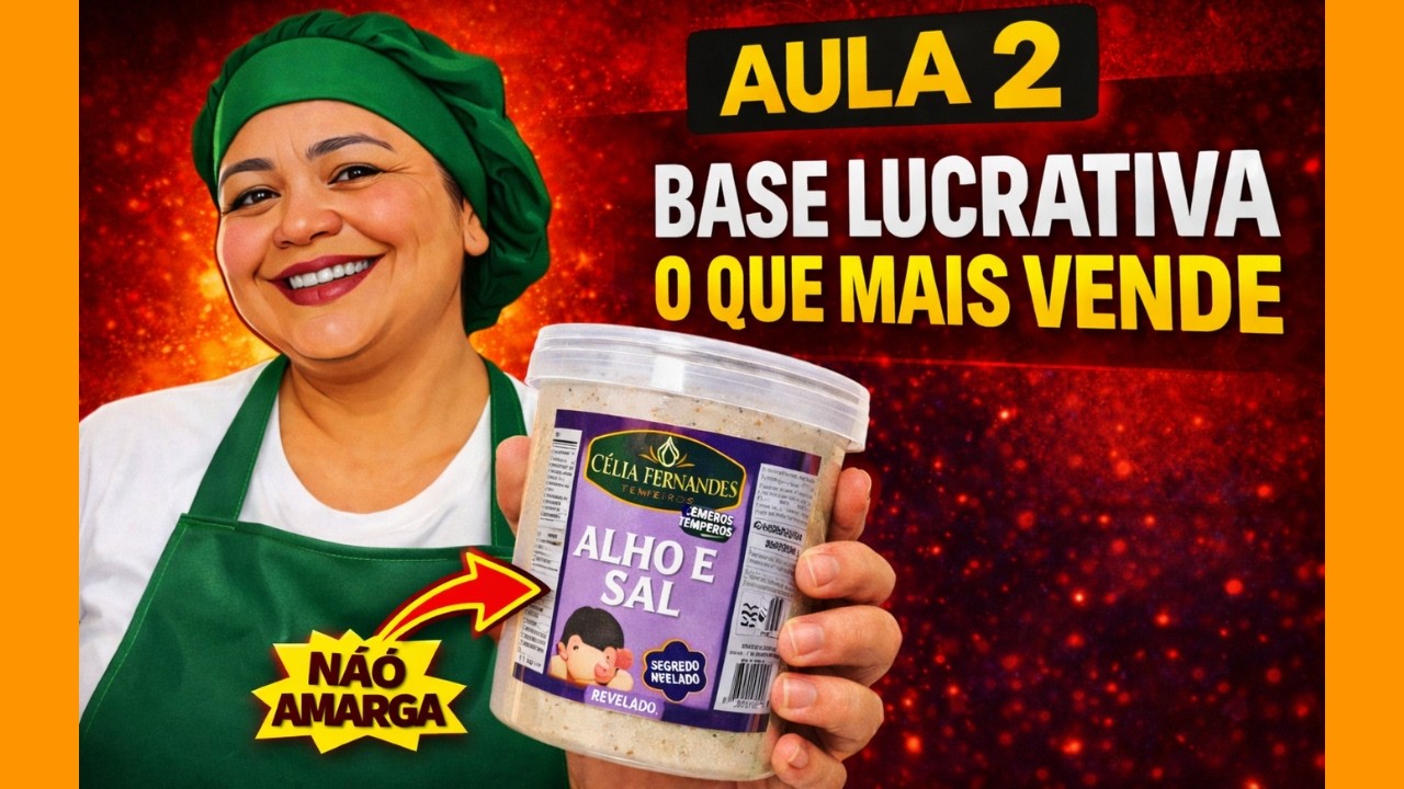 Aula 2- Tempero Alho e sal - Tempero caseiro que vende