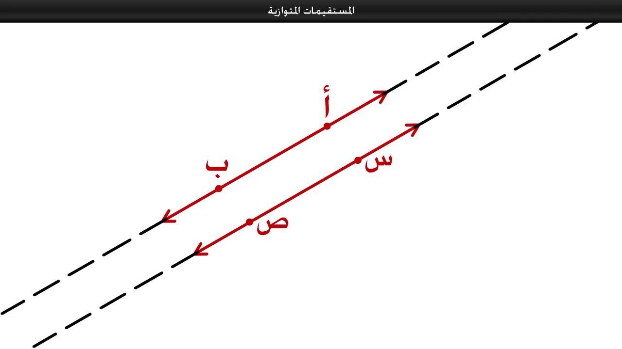 المستقيمات المتوازية