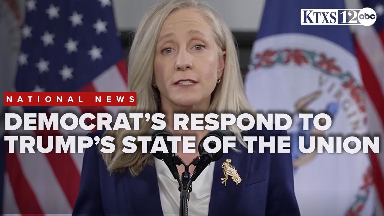 'We did not hear the truth'; Spanberger delivers Democrat response to Trump's State of the Union