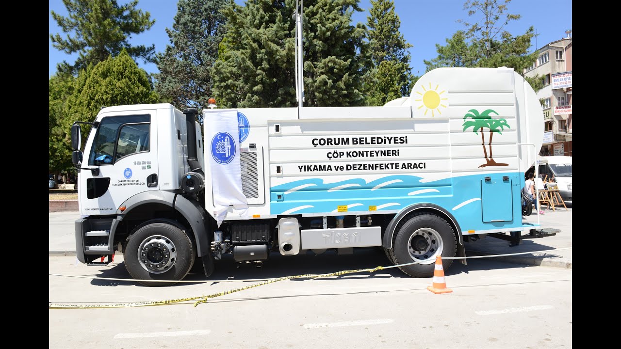 Belediyemiz Konteyner Yıkama Aracı Aldı
