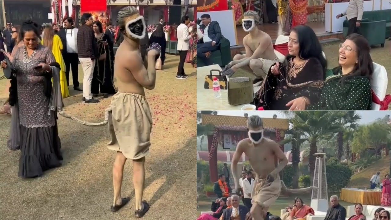 Jacky Wadhwani's humorous monkey man clips are becoming increasingly popular.  #monkeyman #comedy