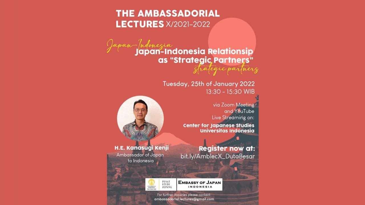 The Ambassadorial Lecture on Japanese Studies X/2021-2022 - Lecture 02 (25 Januari 2022)