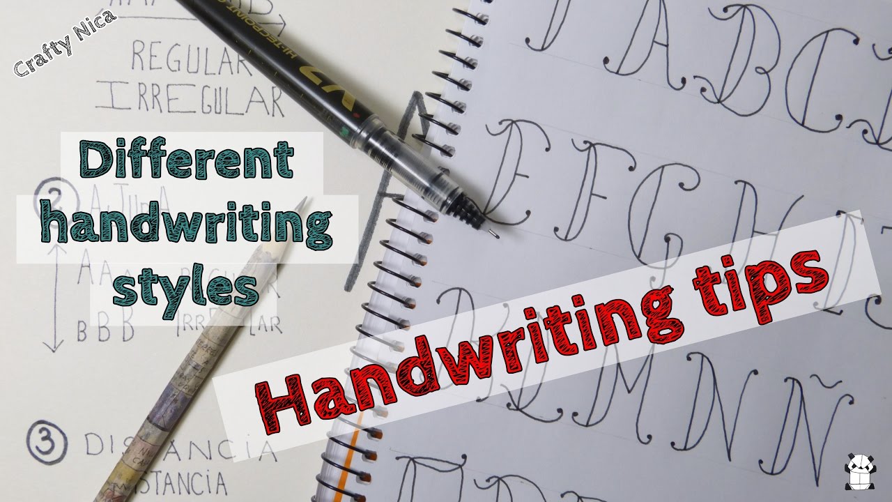 HANDWRITING TIPS * How to make different handwriting styles + Baroque alphabet (easy)