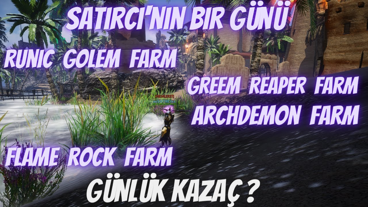 Rise Online 💥xxSATIRCIxx'nın 1 Günü 💥 Archdemon , Runic Golem , Flame Rock FARM ✔ Günlük Mücadele !