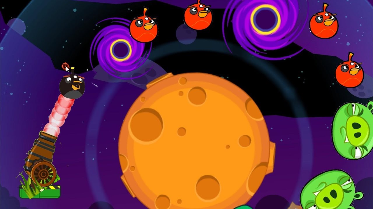 Angry Birds Cannon Collection 5 - FORCE THE BAD PIGS TO ELECTRIC SHOCKER IN SPACE!