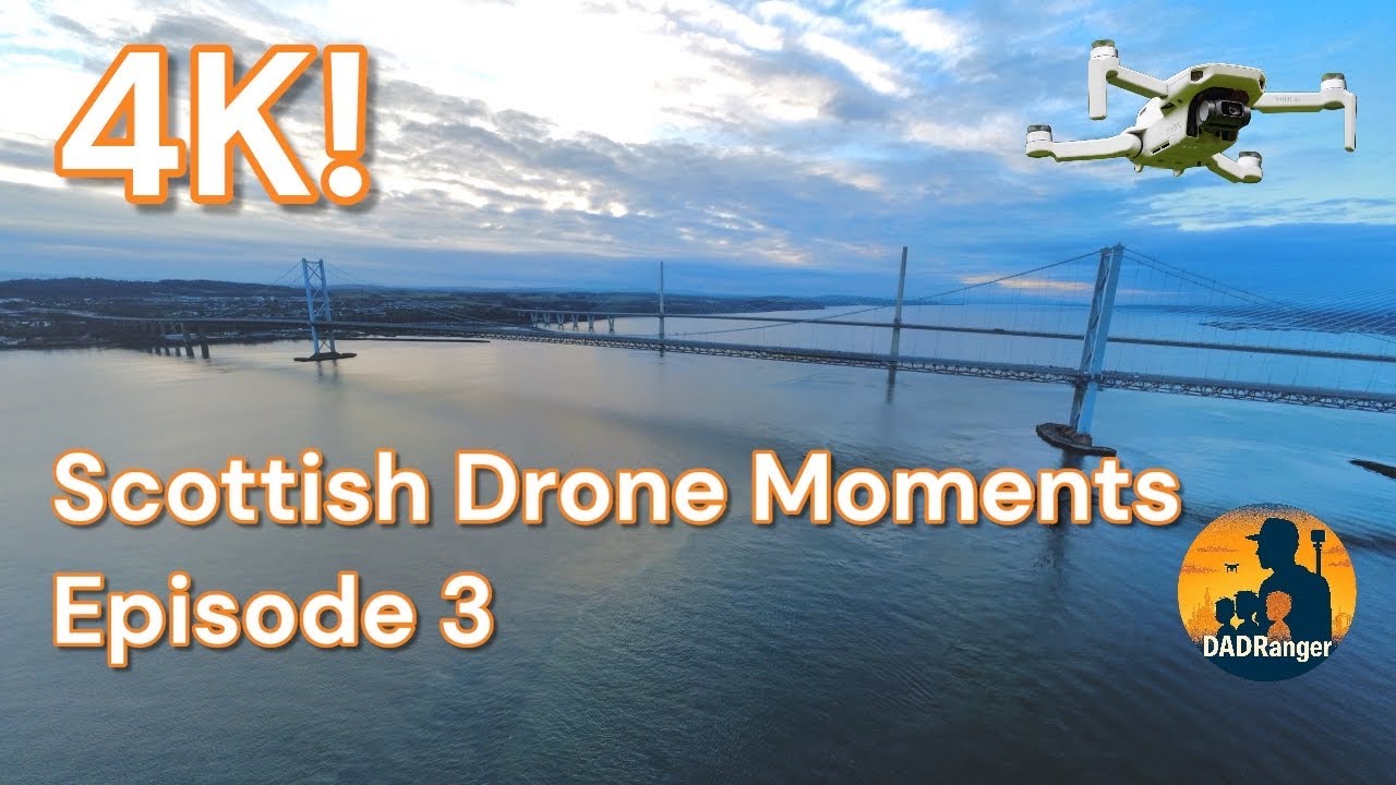 Forth Road Bridge in 4K | Calm Drone Flight from the Firth of Forth at Dusk