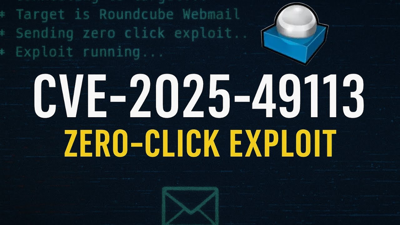 Krytyczny atak na pocztę internetową: CVE-2025-49113 w Roundcube | TryHackMe Roundcube: CVE-2025-...