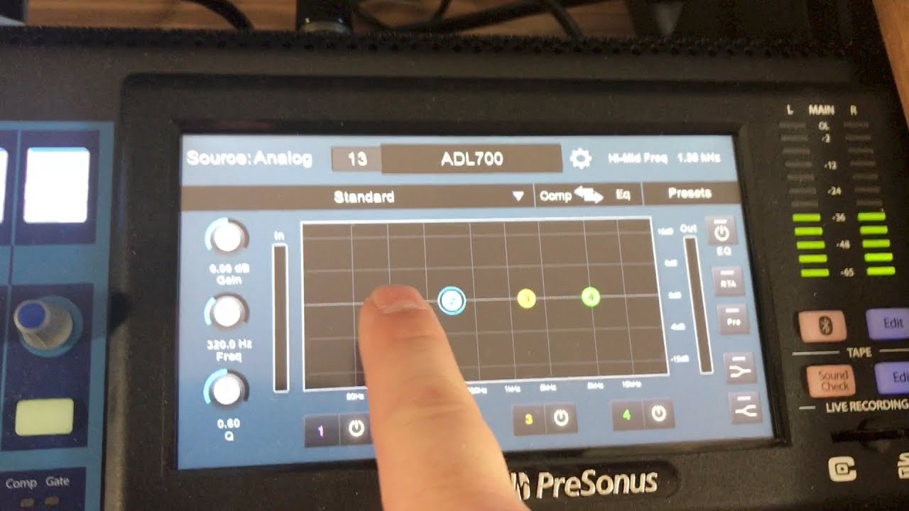 How to Use the Touchscreen on the Presonus StudioLive Series III