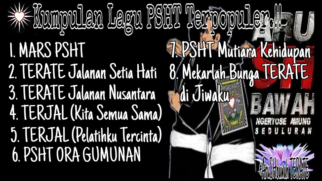 Kumpulan 8 Lagu Terpopuler PSHT Sepanjang Masa