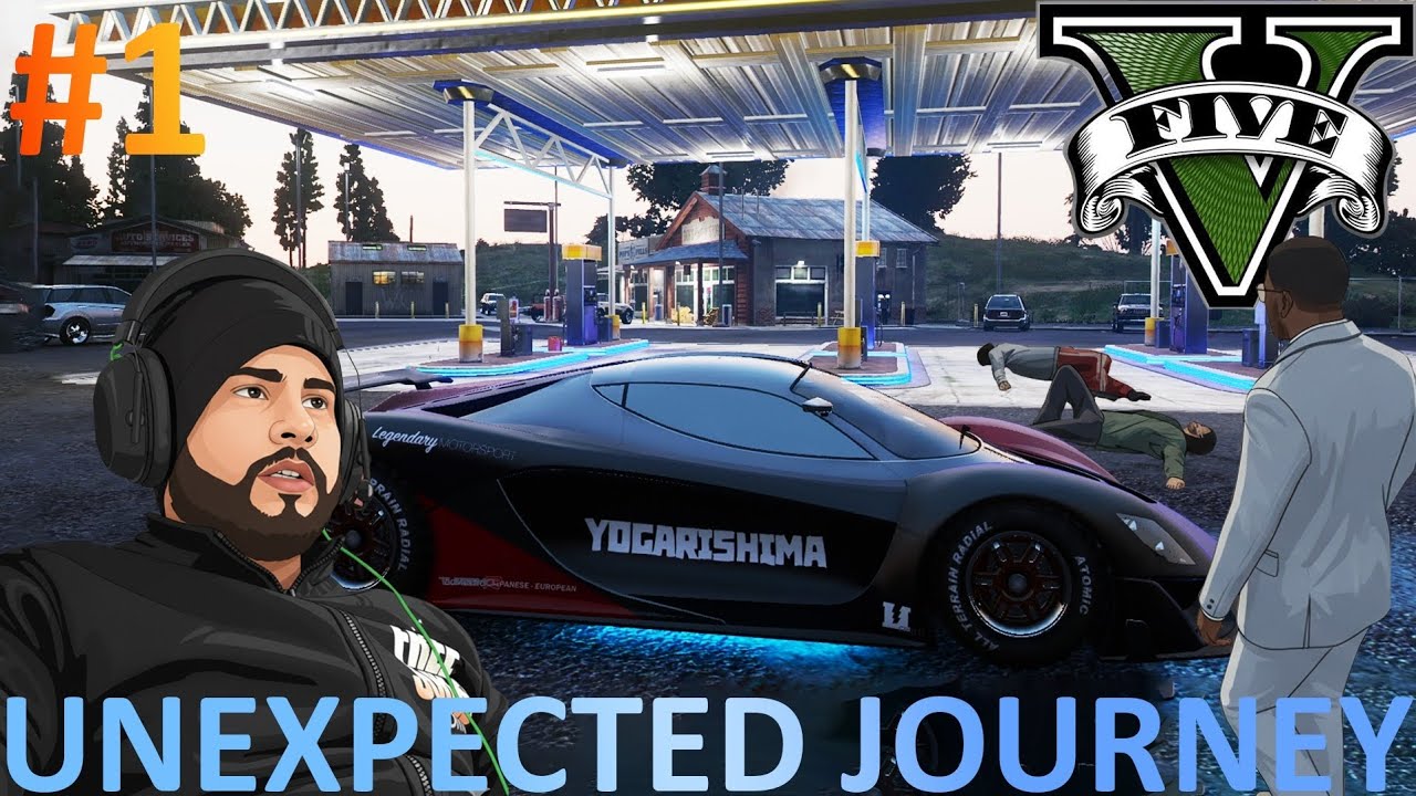 UNEXPECTED JOURNEY WITH FRANKLIN'S NEW CAR GTA V