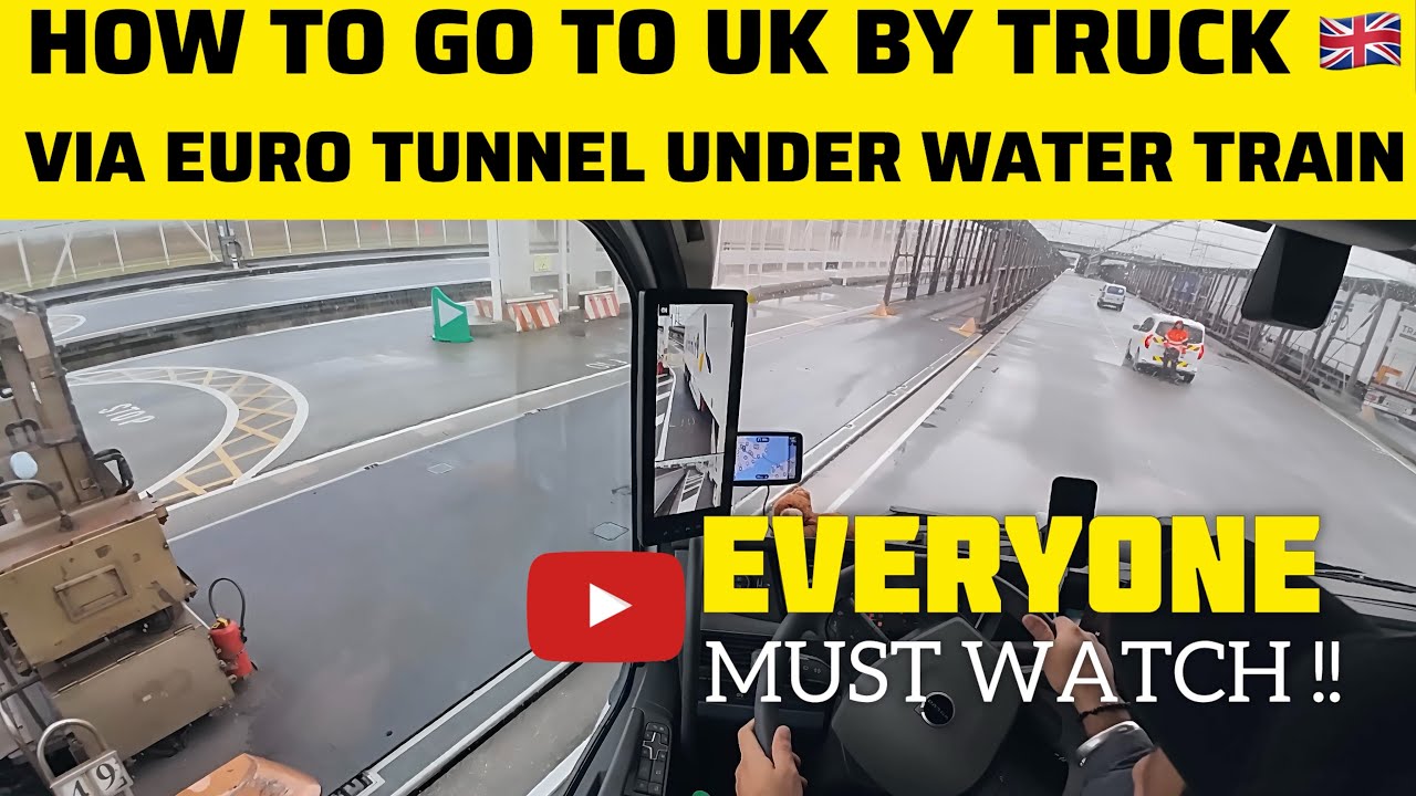 HOW TRUCK GO TO UK VIA UNDERWATER TRAIN ! #eurotunnel #France #primafrio 