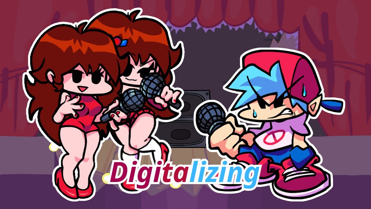 FNF Digitalizing but GF & her big sister/@sozyfnf VS BF