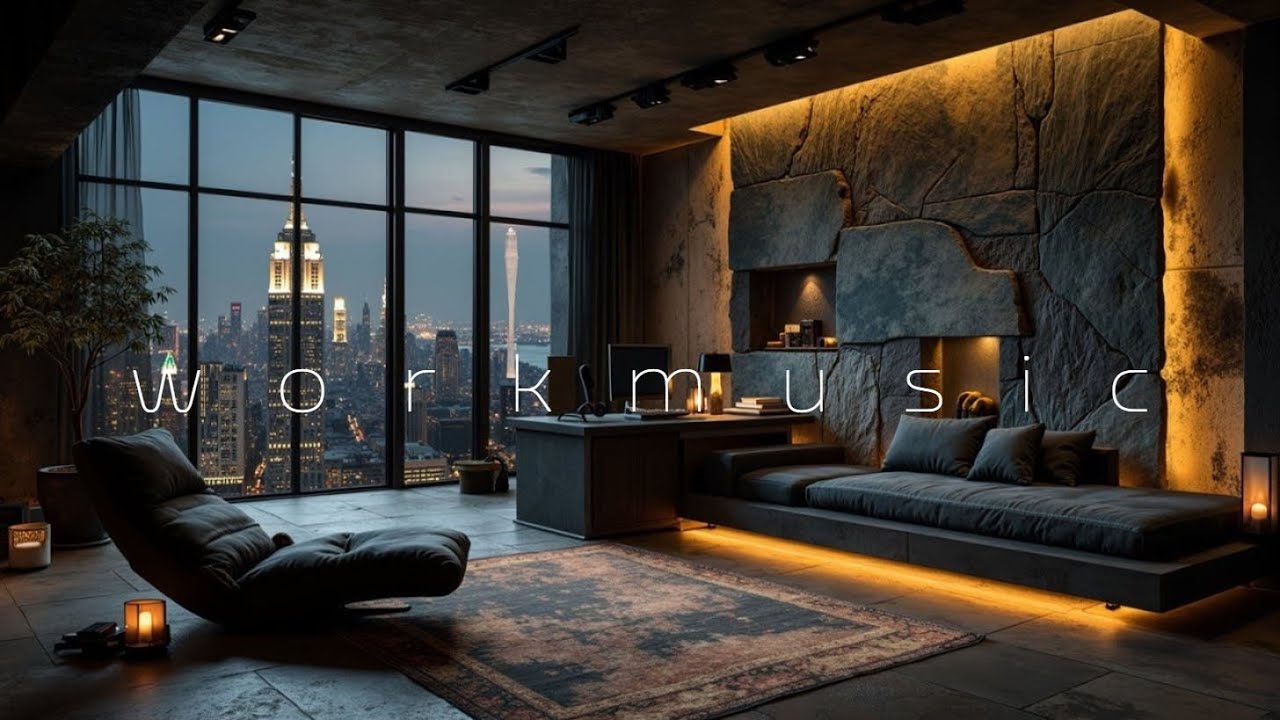 Relaxing Work Music &ndash; Late Night Focus Beats | Serene Study Vibes & City Lights