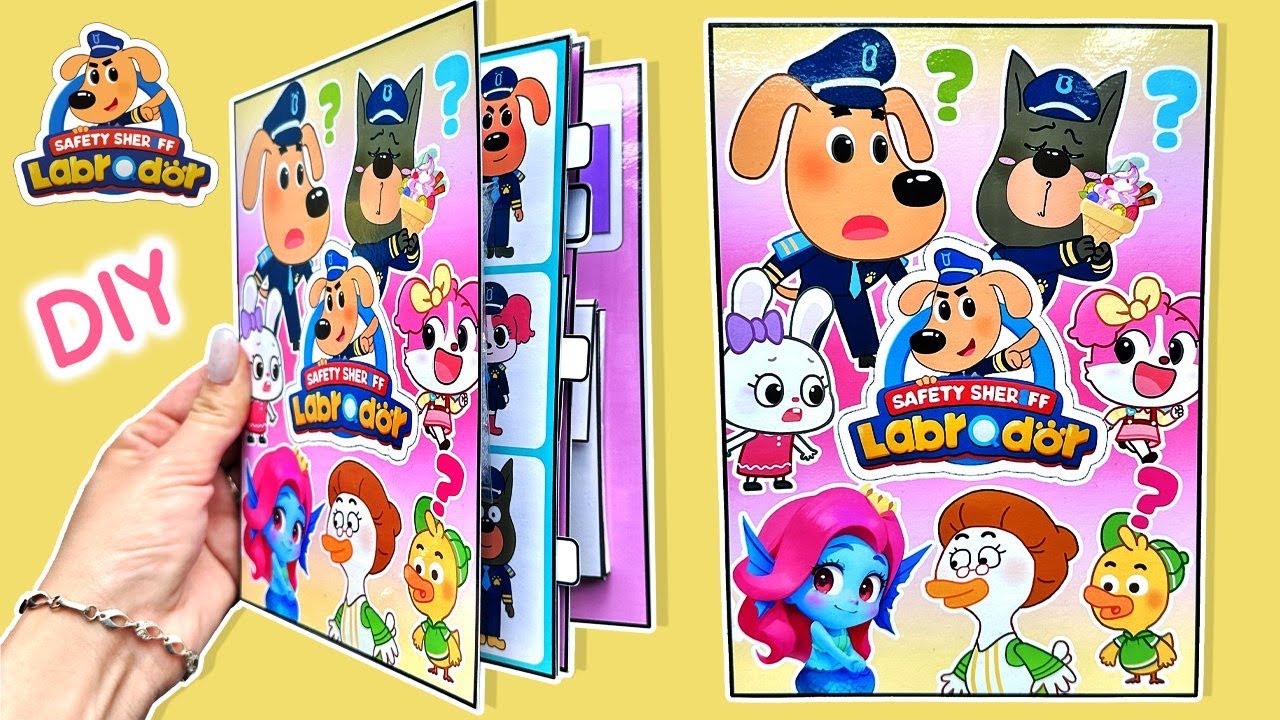 [✨Paper DIY✨]Sách trò chơi Cảnh Sát Trưởng Labrador | Making Sheriff Labrador Game Book