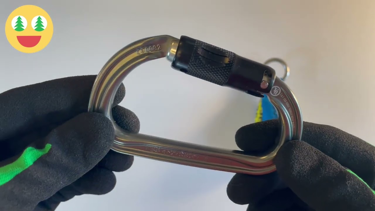 Petzl Am'D Ball Locking Carabiner - Arbsession Product Close Up