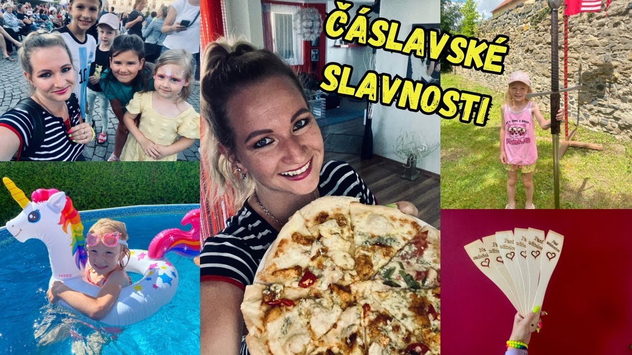 Čáslavské slavnosti - setkání s dalšími sledujícími ❤️, domácí pizza, nákupy, bazén