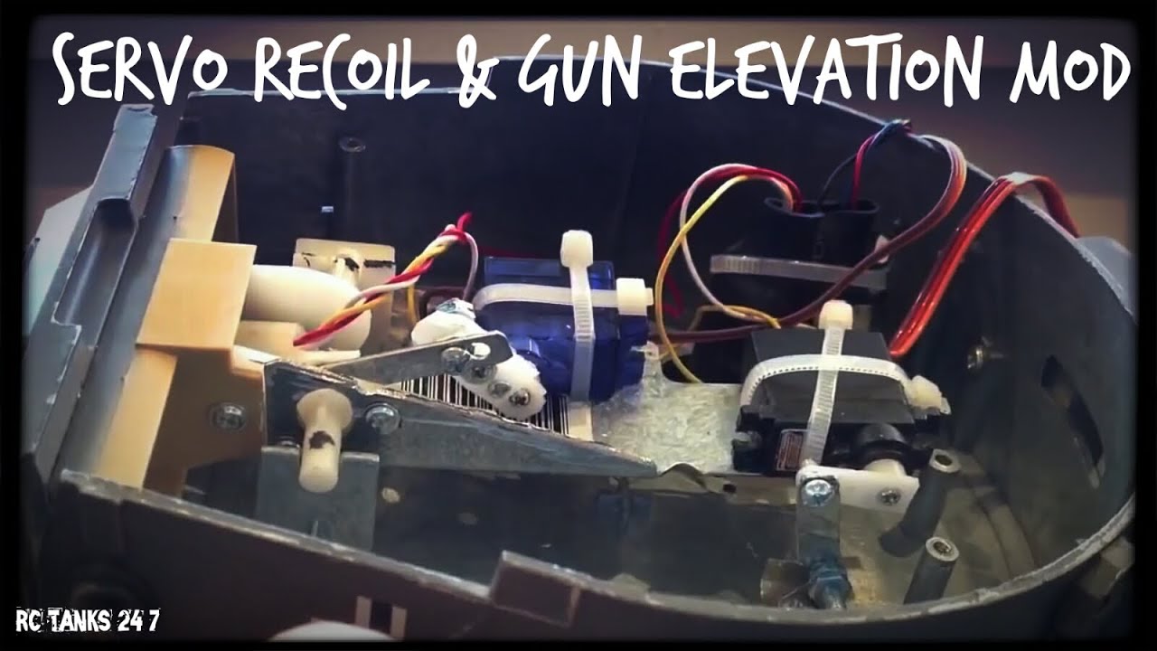 RC Tank Servo Recoil & Gun Elevation Mod