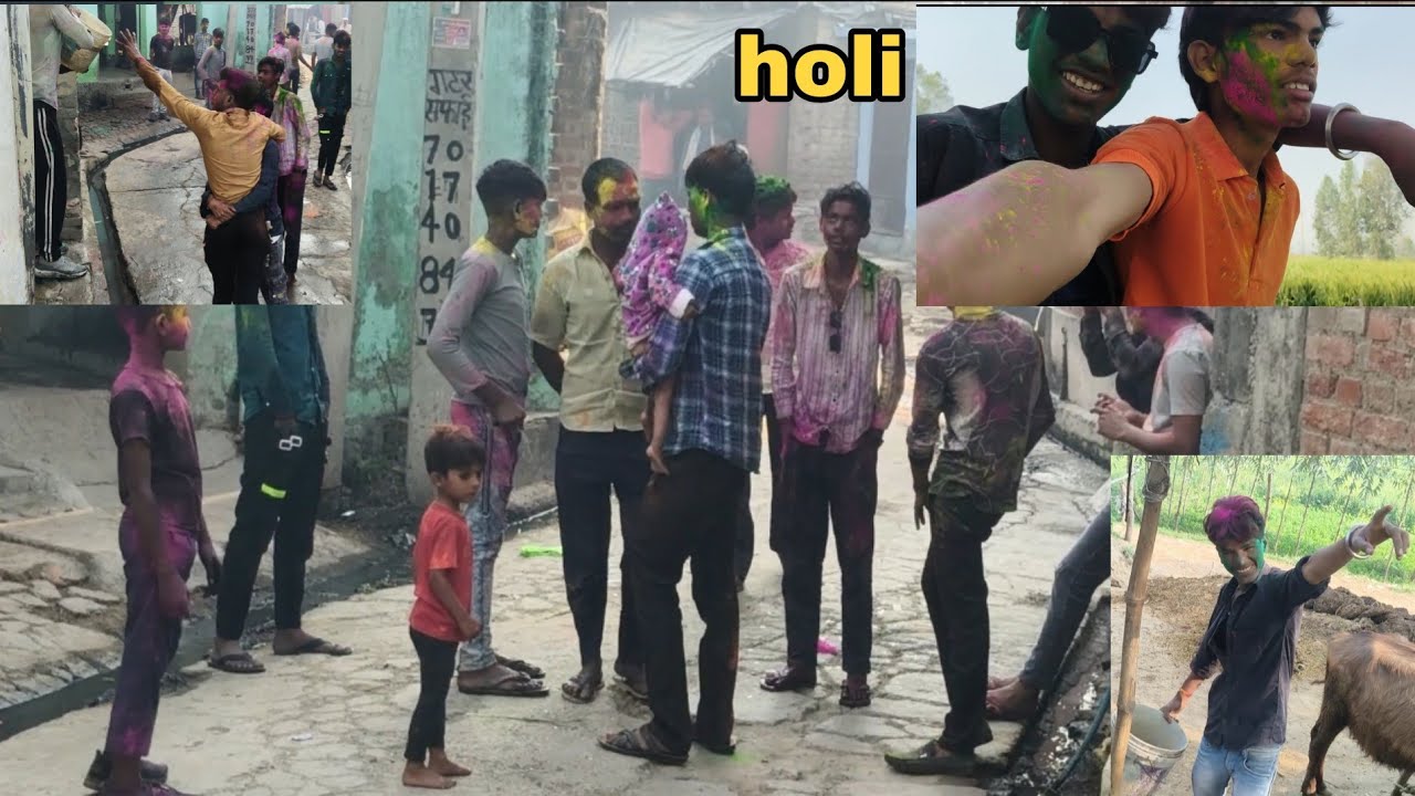 Hamare gaon ki Holi enjoyed 😁