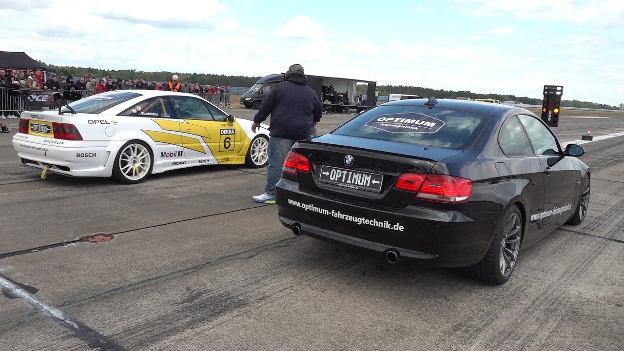 600HP BMW 335i N54 Twin Turbo vs 600HP Opel Calibra 4x4 Turbo