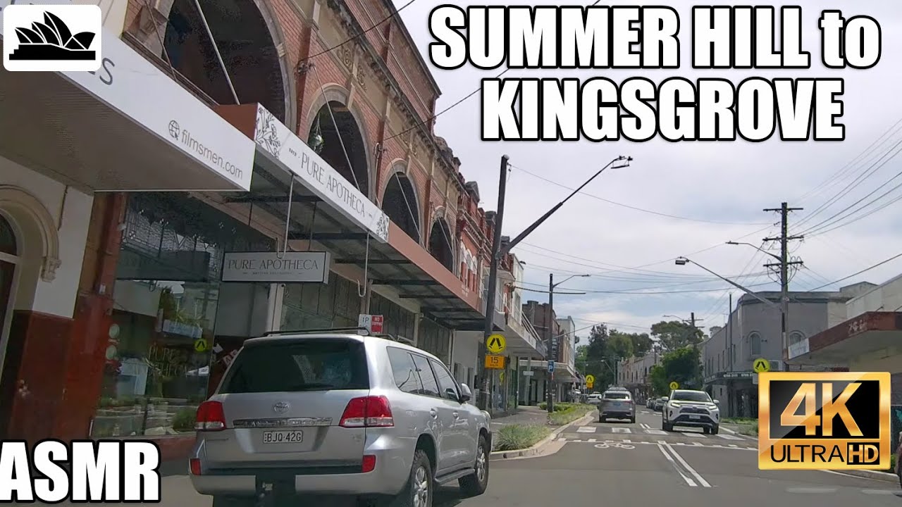 4K ASMR Sydney drive: Summer Hill to Kingsgrove