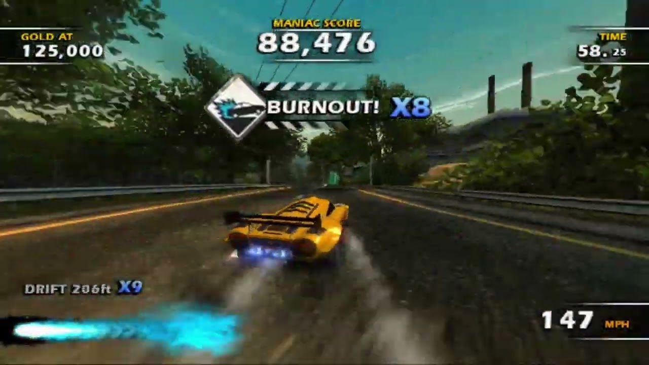 Burnout Dominator | Dominator Series | Steeltown Works - Maniac Challenge (Gold) | 177,310