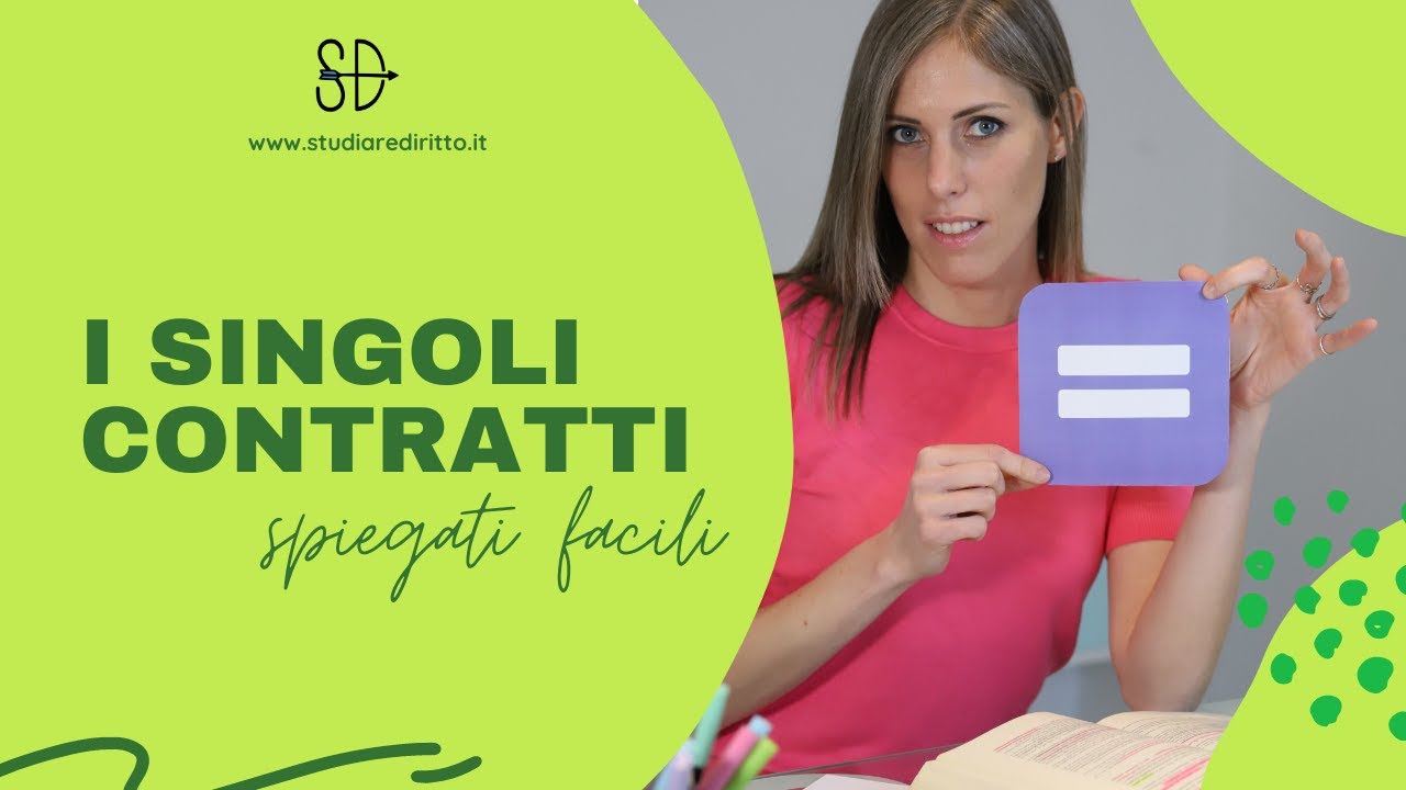 I singoli contratti spiegati facili | Studiare Diritto Facile