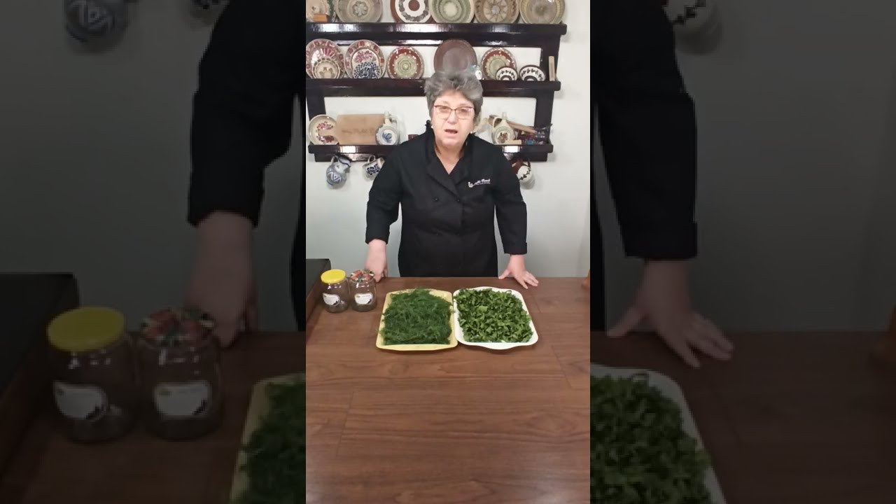 Verdeata uscata pentru iarna, verde si aromata de parca abia a fost culeasa