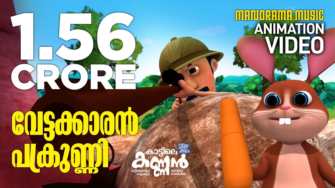Vettakkaran Pakrunni | കാട്ടിലെ കണ്ണൻ  | Kattile Kannan | Animation Story | Children Animation Video