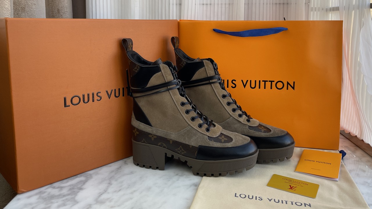 Louis Vuitton  Laureate Desert Boot 1A524D Review #review #unboxing #shoes