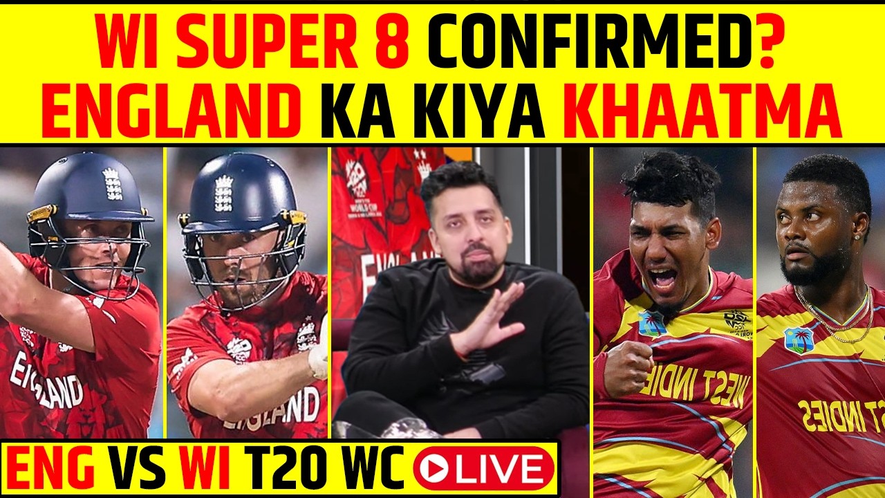 🔴ENGLAND VS WEST INDIES - BATTLE OF GIANTS : KAUN JEETEGA MATCH?