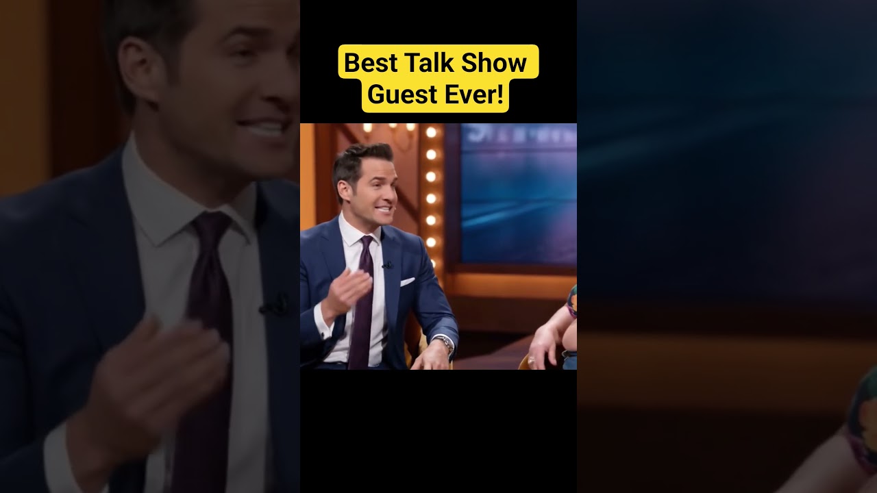 Best Talk Show Guest Ever Part1 #funny #comedy #talkshow #trending #viral PLEASE SUBSCRIBE #ai