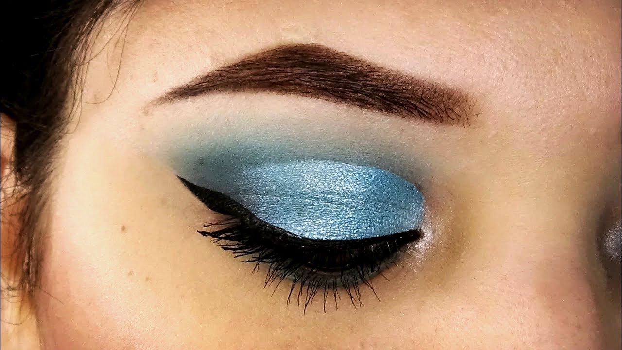 TRUCCO CUT CREASE BLU e AZZURRO