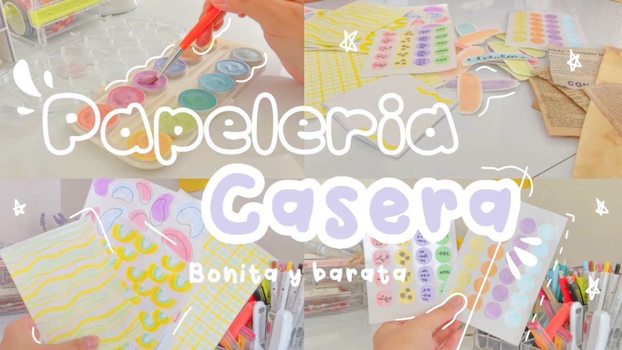 Papelería casera, bonita y fácil ☁️