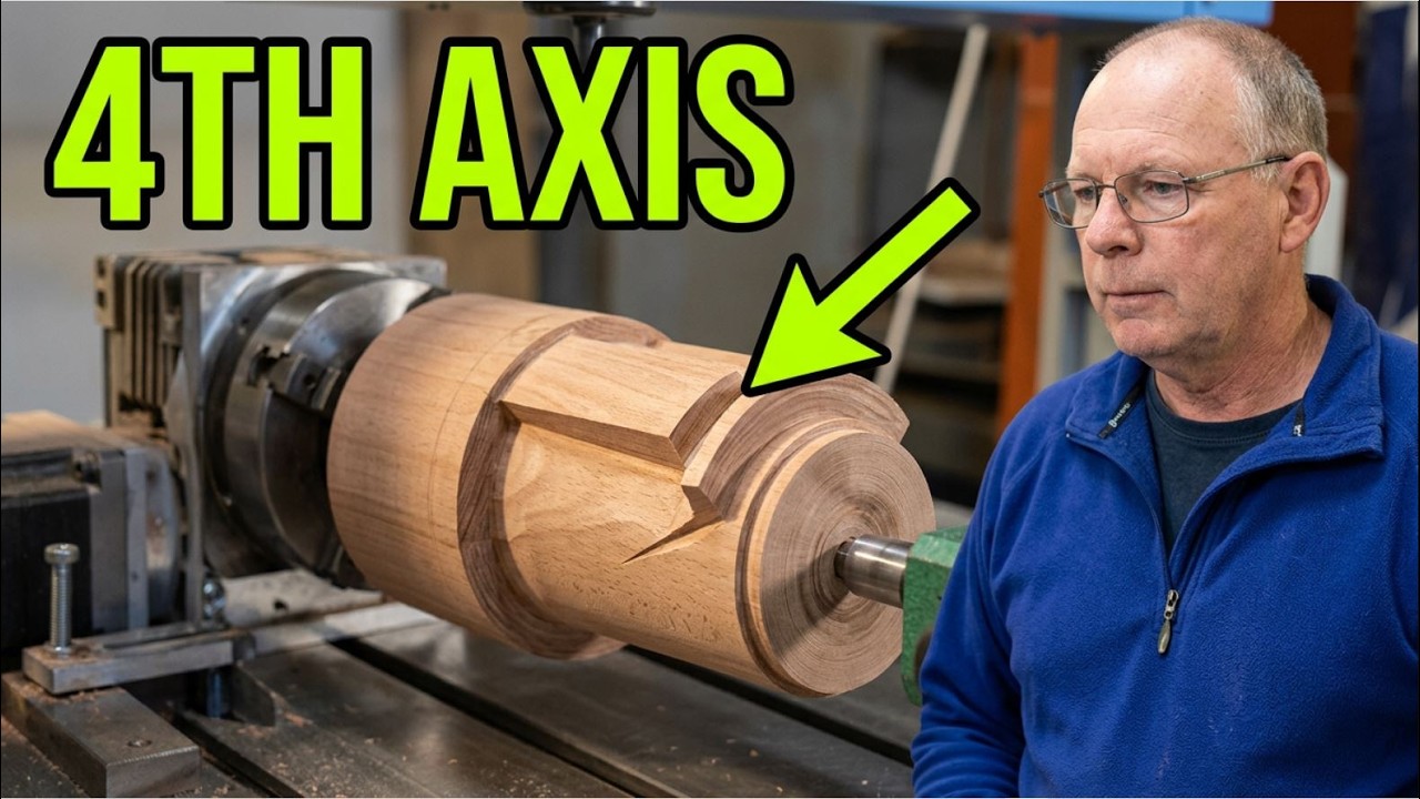 6090 CNC Router rotatory 4th axis machining an angle