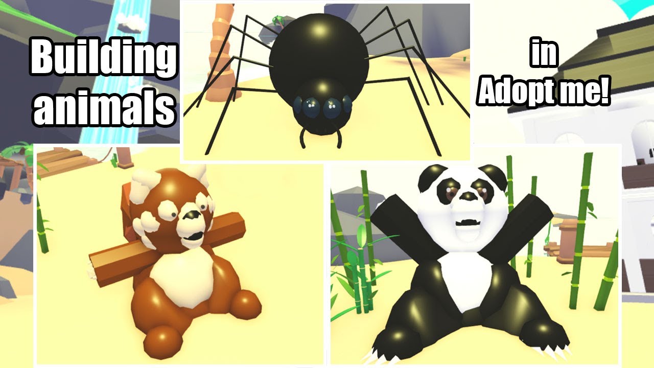 Building a Panda, Giant Spider and a Red Panda in Adopt me!