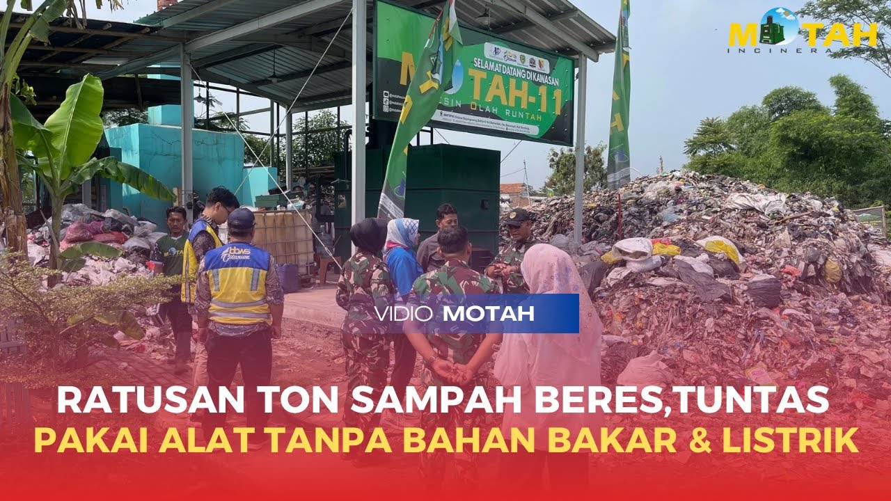 RATUSAN TON SAMPAH BERES HANYA HITUNGAN HARI PAKAI MESIN MOTAH. #trending #viralvideo