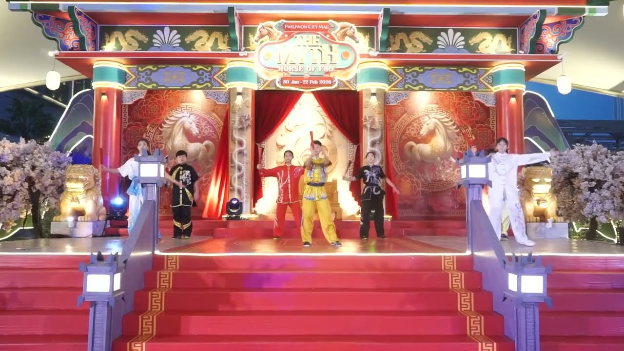 Performing Wushu Junior High School at PCM Courtyard (14 February 2026)