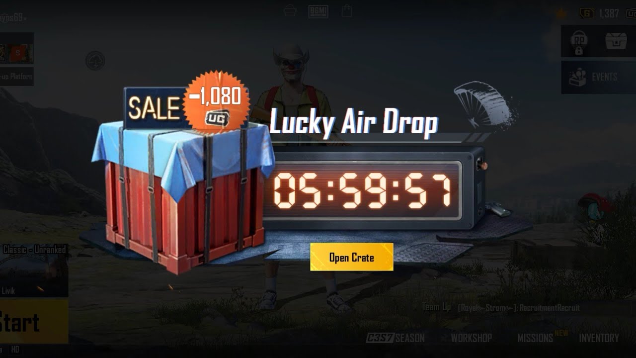 Lucky Airdrop In BGMI/PUBG Mobile | New Trick to get Lucky Airdrop in your Account🔥