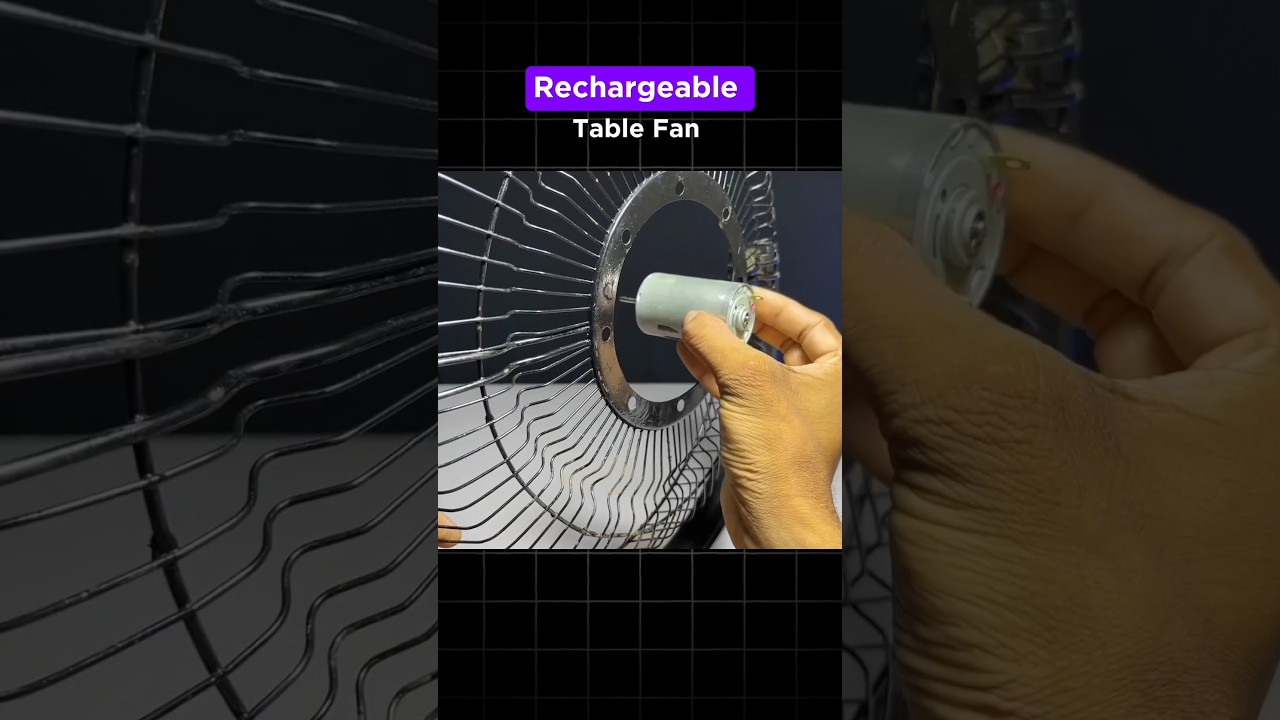 how to make rechargeable fan, ac to DC fan #shorts #dcfan