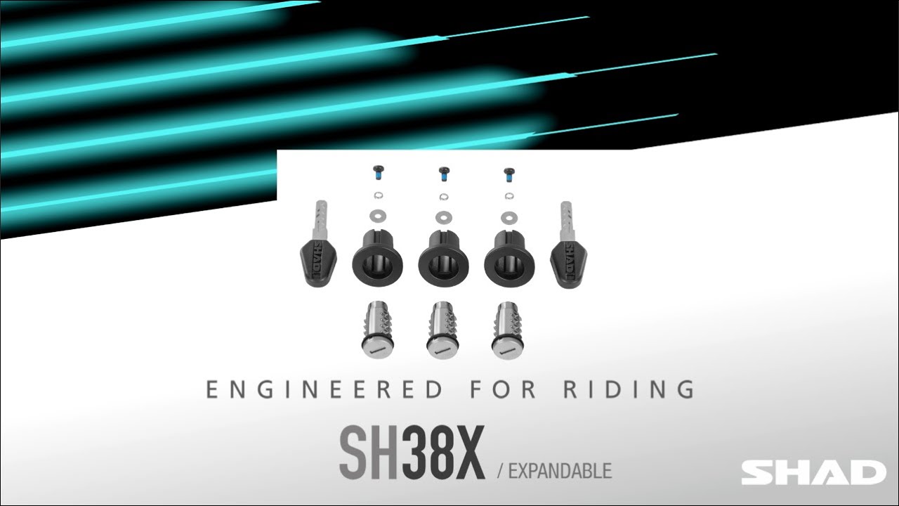 Lock cylinder installation – SH38X Expandable - One key with Top Cases