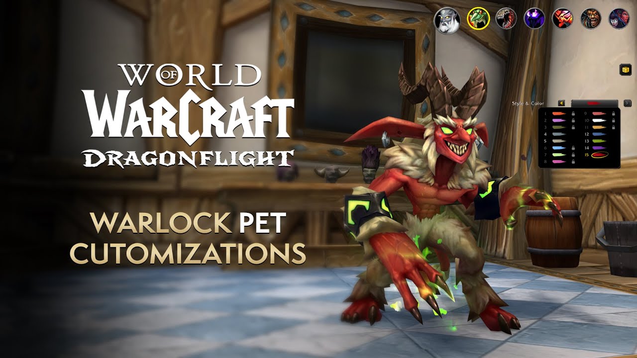 Customize WARLOCK Pets in Patch 10.1.5 at the Barber Shop | Dragonflight