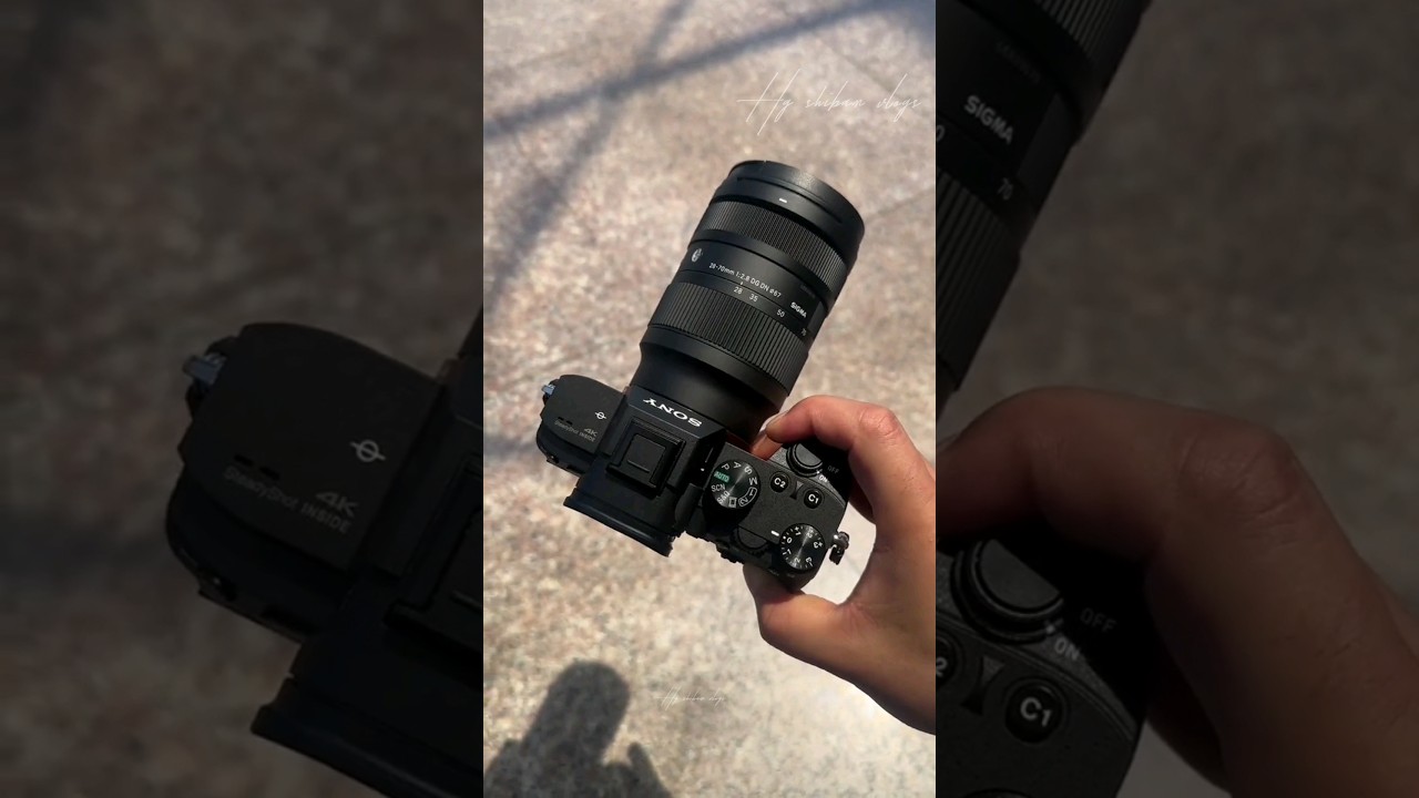 Sony &alpha;7 III Camera & Sigma 28-70mm f/2.8 DG DN Lens [ 360&deg; view ] & photography 4k