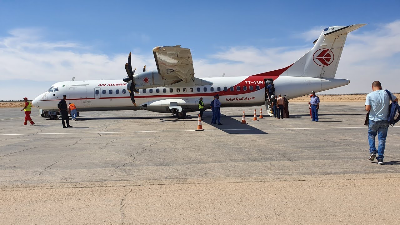 #اقلاع🛫✈️#طائرة #الخطوط الداخلية من #مطار #تقرت في اتجاه #الجزائر #العاصمة 2019.