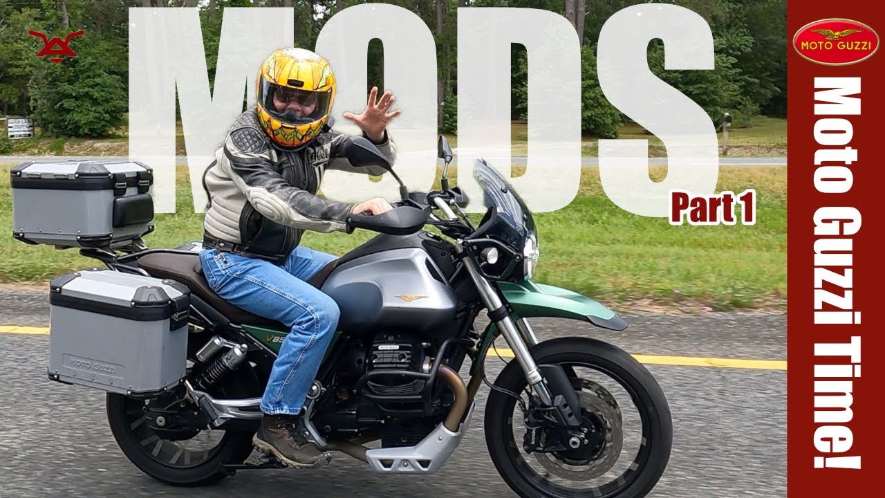 Moto Guzzi V85TT Adventure | Модификации | Установка воздушного фильтра и защиты двигателя