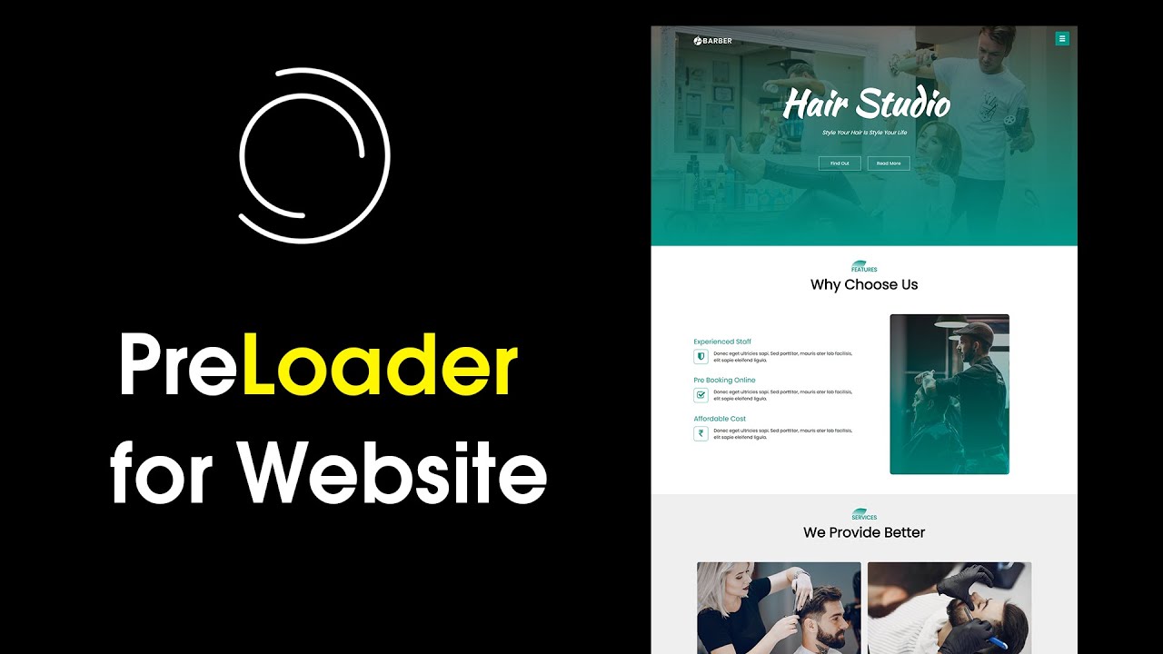 Как создать прелоадер для сайта с помощью HTML CSS JS | Загрузка страницы, анимация загрузки сайта