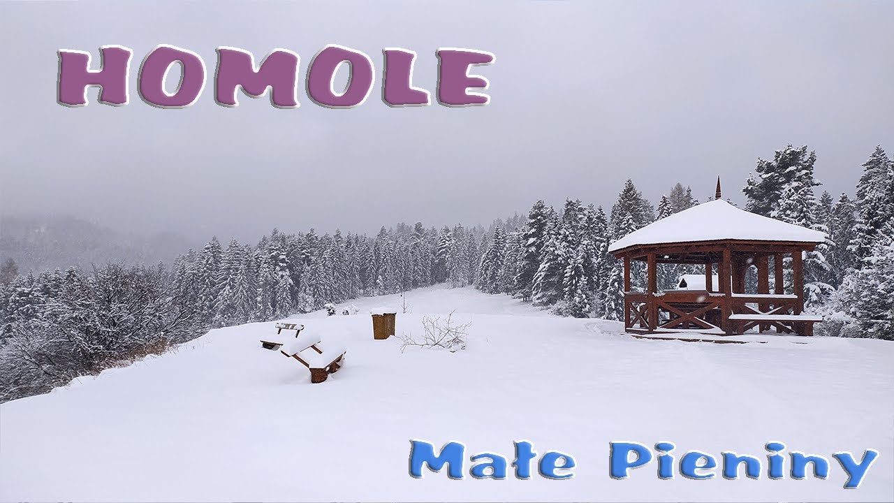 Pieniny zimą - Zaśnieżony wąwóz HOMOLE