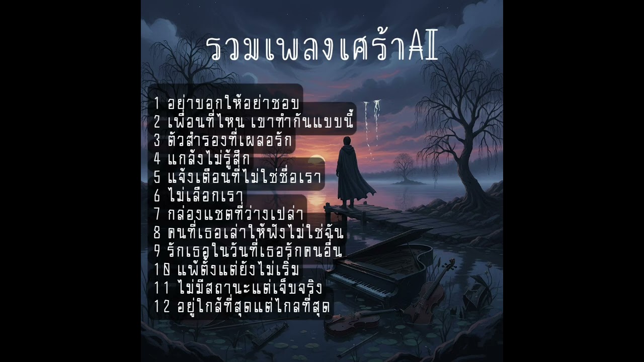 รวมเพลงเศร้า เหงา ฟังเพลิน ทำงาน