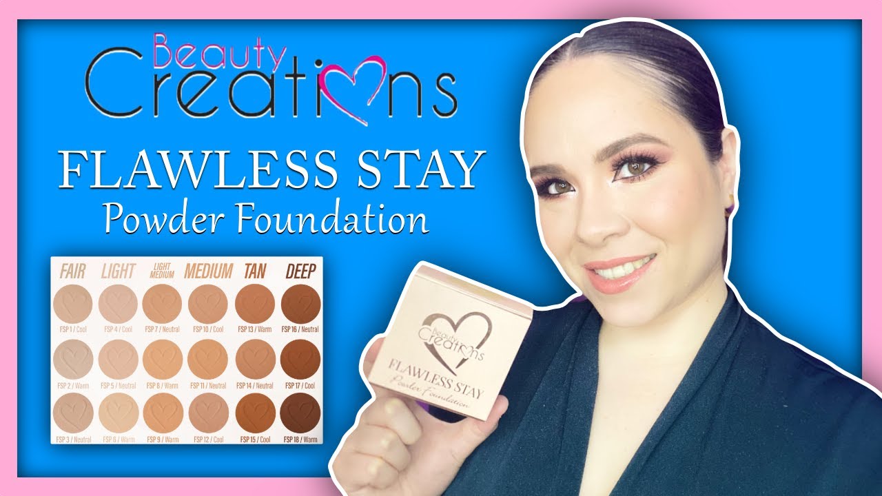 Beauty Creations Flawless Stay Powder Foundation + Prueba de horas