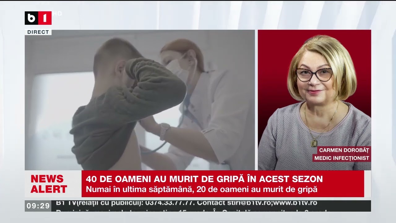 40 DE OAMENI AU MURIT DE GRIPĂ ÎN ACEST SEZON_Știri B1TV_25 ian. 2026