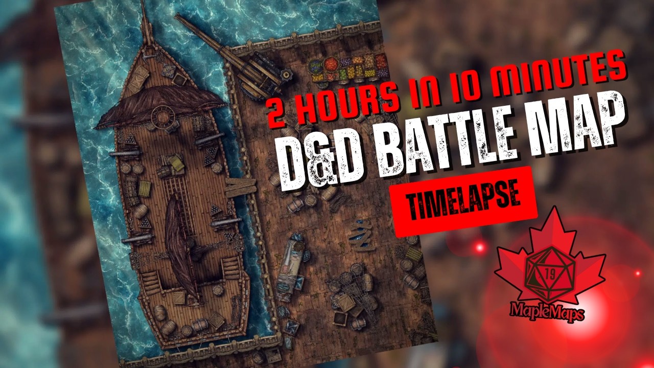 Making the ULTIMATE Pirate Dock for your next D&D Campaign in 10 MINUTES!